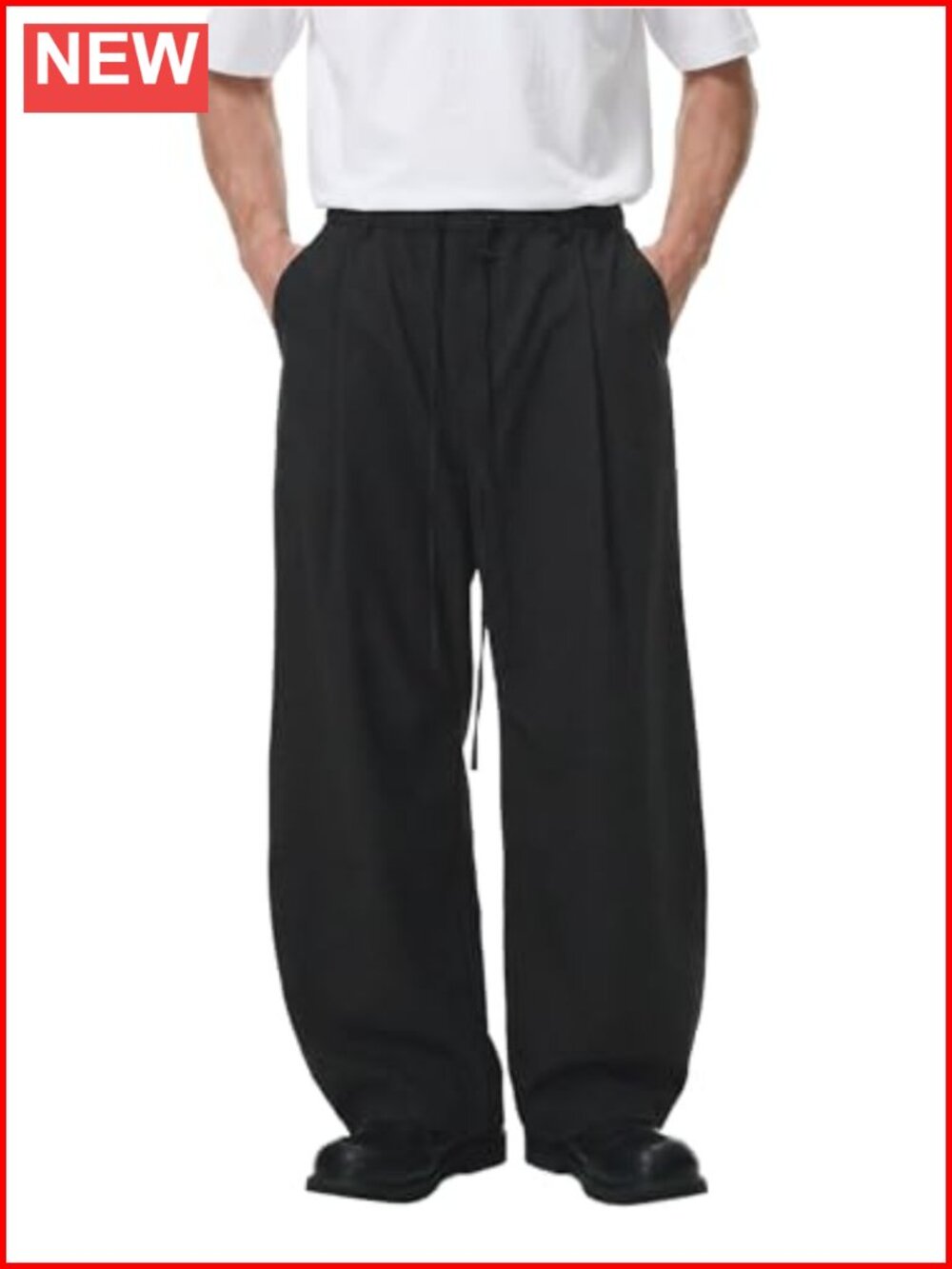 Heavyweight Baggy Wide Leg Pleated Suit Trousers Loose Fit Streetwear Pants